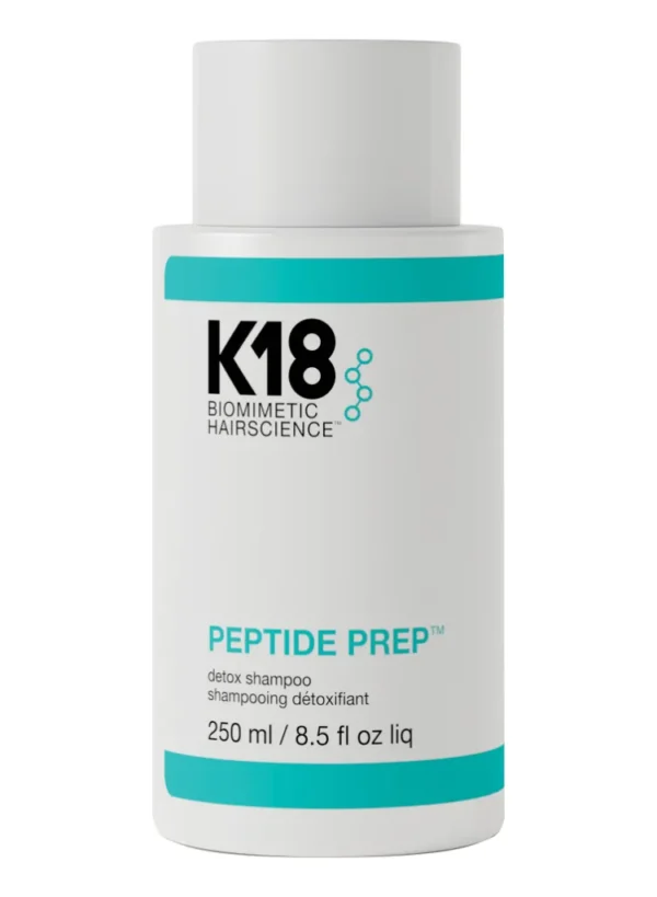 K18 Peptide Prep detox shampoo bottle
