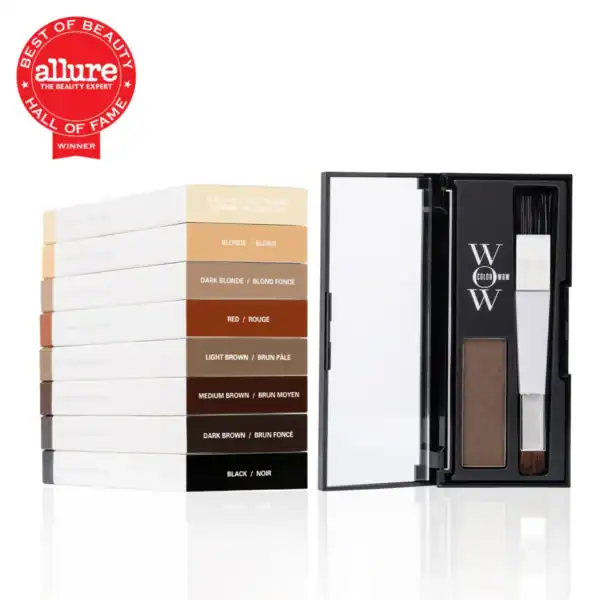 Colour Wow root cover up powder shades display